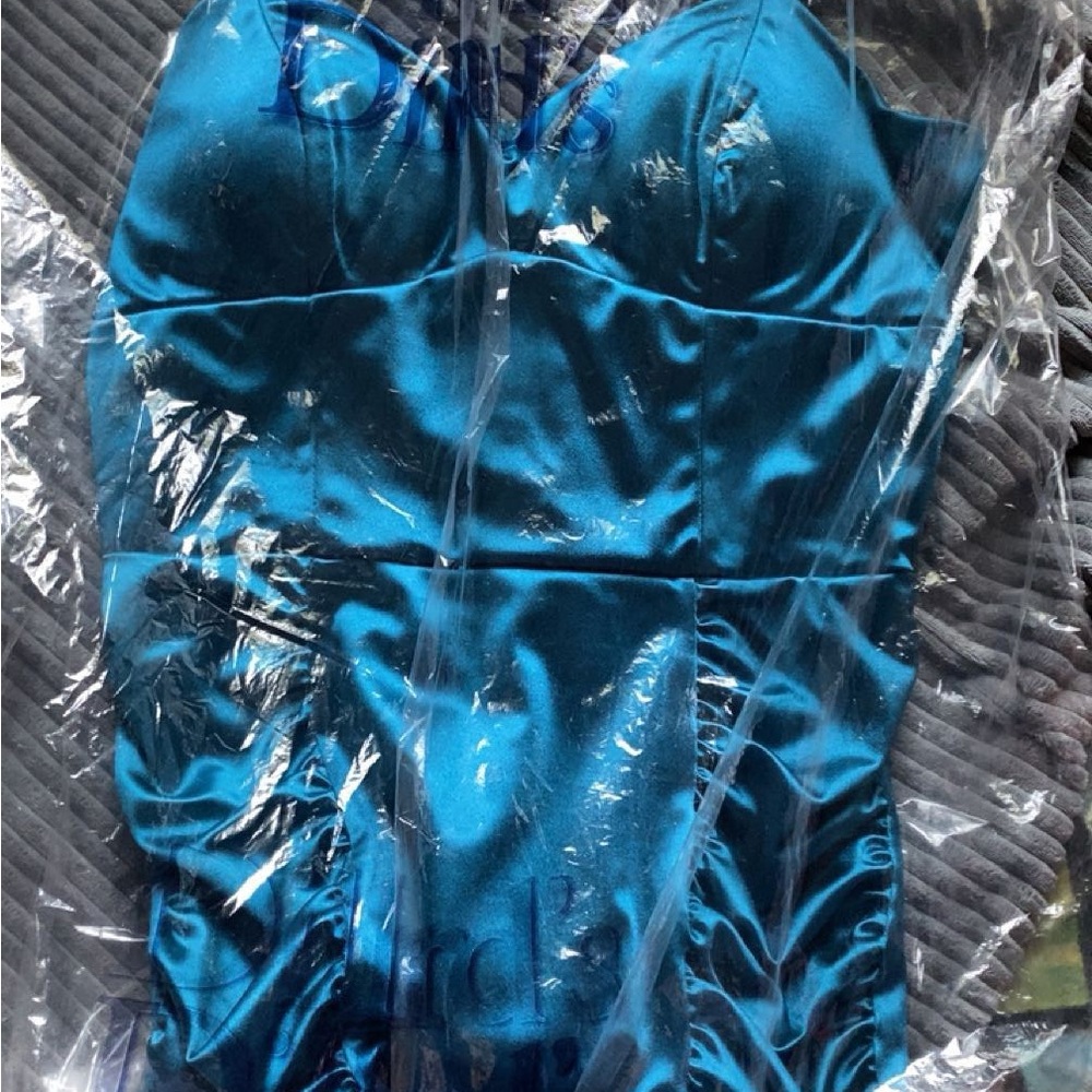 Dillard’s deep teal dress!